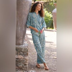 Johnny Was “Lauchlan Silk Pants”. New with tags.